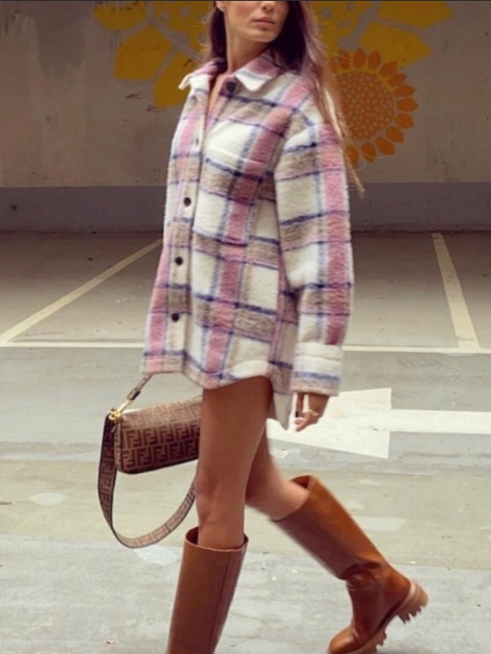 Zara Plaid Shacket Jacket - bloggers favorite
